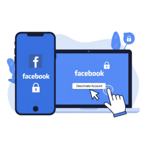 How to deactivate Facebook account step by step on mobile and desktop in 2025.