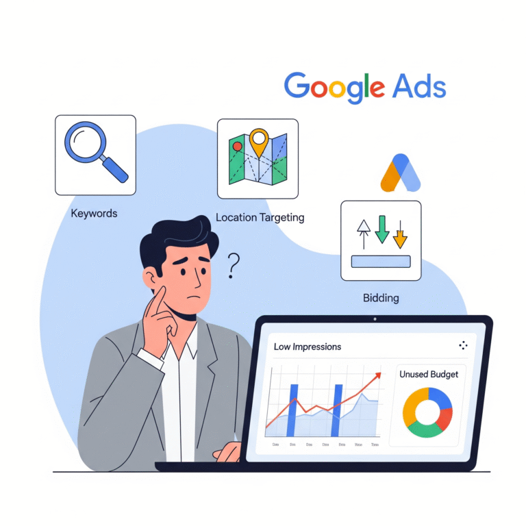 Why Google Ads campaign is not spending budget – reasons and fixes