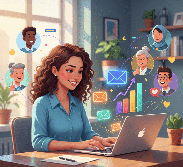 tips How to Use Email Marketing. Digital marketer analyzing email marketing strategy with analytics charts